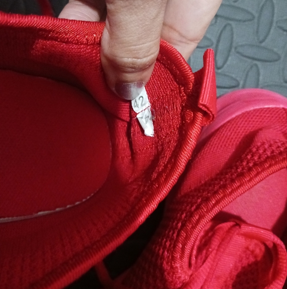 Men red lace up breathable sneakers - Picture 8 of 13